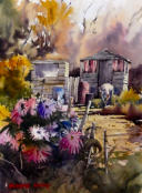 Autumn Allotment 28x38cm